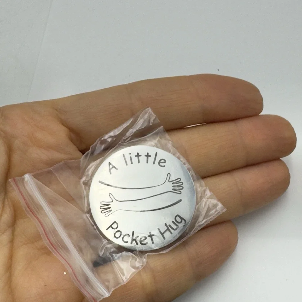 Pocket Hug Token Gift Women Men Boyfriend Girlfriend Sobriety Support Keychain